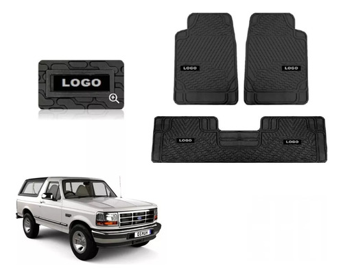 Foto de Tapetes 3pz Class Cov Logo Ford Bronco 1982 1983 A 1994