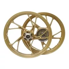 Par Roda Liga Leve Cg 150 Titan/ Fan 04-13 Disco 5p Dourado