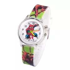 Reloj Spider Man Hombre Araña Infantil Con Luz Niño