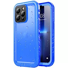 Funda Impermeable Para iPhone 13 Pro Blue- 