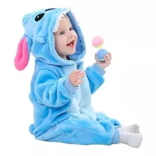 Pijama Macacão Bebê Lilo Stitch Kigurumi Fantasia Infantil