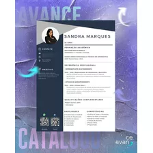 Modelo De Currículo Personalizado Avance - Design Sandra