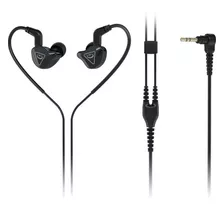 Auriculares Intraurales Behringer Mo240 Monitor Con Doble Controlador, Color Negro