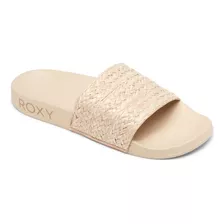 Sandalias Playa Roxy Slippy Jute Beige Mujer Arjl100955-cre