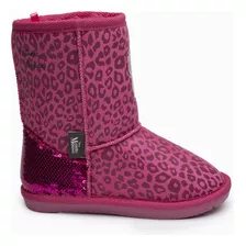 Bota Chiporro Niña Animal Print Minnie Fucsia Disney