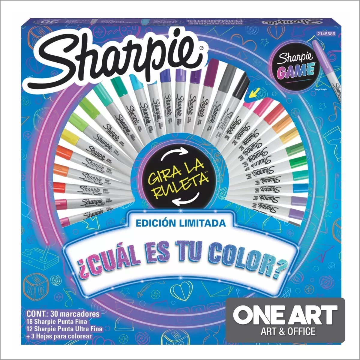 Marcadores Sharpie Ruleta X 30 Colores - Nueva!!