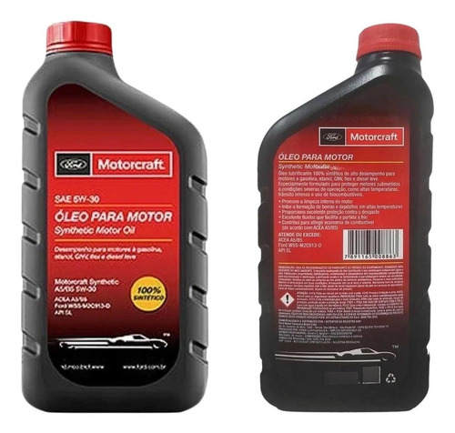 Aceite Motor Sinttico 5w30 Ford Motorcraft 1 Litro Foto 2