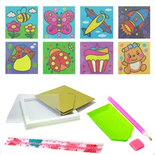 Kit Pintura Em Diamante Diy Decorativo 5d Quadro Artesanato