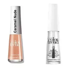 Caremel Nude Esmlate Capa Protectora Cobertura Set X 2 Avon