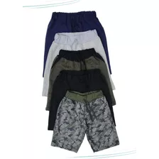 Kit 5 Bermudas Moletinho Menino Tam. 4 Ao 16 Promoção