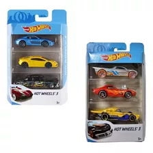 Kit Com 3 Carros Hot Wheels Mattel Original