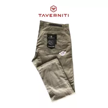 Pantalón Taverniti Hombre Jean Gabar Verde Talle 54 Nuevo 8