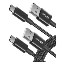 Cable Usb C Anker, [paquete De 2, 6 Pies] Cable De Cargador