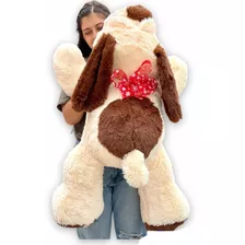 Perro Acostado Peluche Gigante 100cm Perfumado