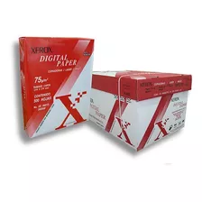 Papel Bond Xerox 75g/m² 10 X 500 Hojas De Tamaño Carta /v Color Blanco