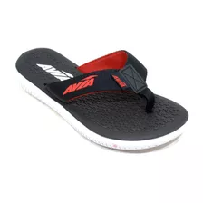 Ojota Avia Sunrise Negro/rojo Hombre Deporfan 