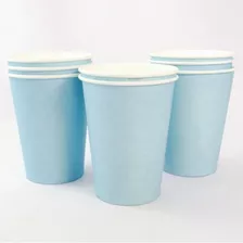 Vaso Polipapel Pastel 240cc Cumpleaños X8 Rosa Celeste Y Más