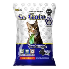 Areia P/ Gato Granulado Sanitário Higiênico 4kg Tradicional