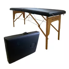 Maca Para Massagem Dobrável Estofada Madeira Resistente Bk