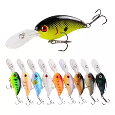 10 Señuelos De Pesca Crankbait 10cm 14gr Trucha Bass, Lucio