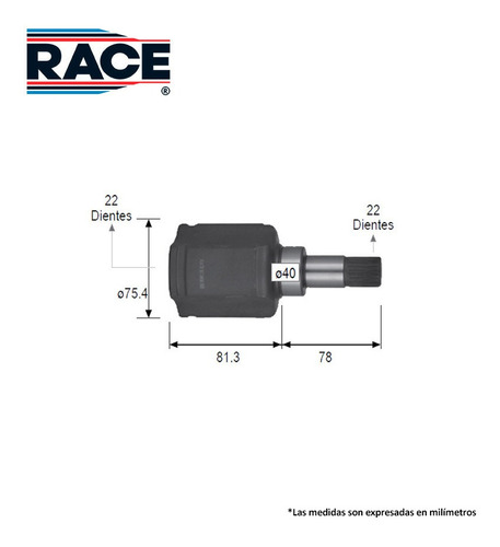 Espiga L/caja Izquierda Peugeot 207 1.6l 2010-2011 Race Foto 2