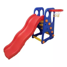 Resbaladera Tobogán Resbalin Para Niños Niñas Con Aro Basket