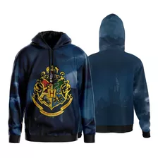 Blusa Moletom Infantil Harry Potter Série Hogwarts Top Full