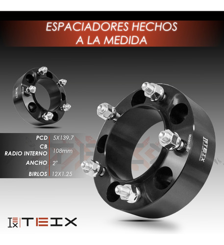 Kit Espaciadores 2puLG Suzuki Jimny 2020-2022+ Teix Foto 3