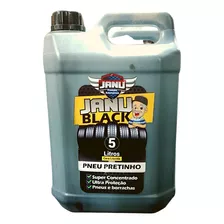 Pinta Pneu Pretinho Automotivo Resistente Janu Black 5lt Cor Preto