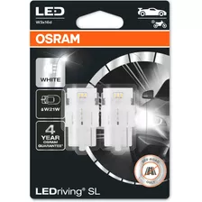 Lâmpada Led Osram W21w T10 Ledriving 6000k - Par