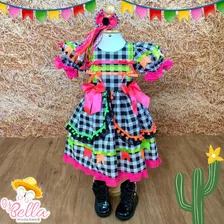 Vestido Junino Infantil São João Quadrilha Maitê