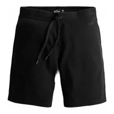 Short De Jogging Tipo Polar Hollister Logo Bordado