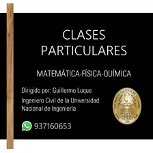 Clases Particulares (matemática, Física, Química)