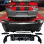 Fits 11-14 Dodge Charger Ra Style Front Bumper Lip + Fro Zzg