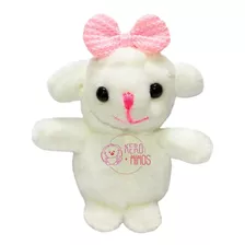 Mini Ovelha Baby De Pelúcia Little Girl 10cm - Jogo De 10pçs