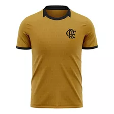 Camisa Flamengo Chalkboard Braziline - Dourado/preto