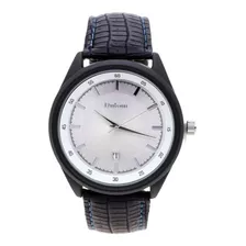 Reloj Hombre Malla Cuero Con Calendario D1090