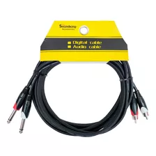 Cable 2 Plug Rca A 2 Plug Mono 3.6mm 3m Bjj208-3m Soundking