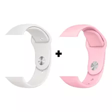 Kit Pulseira 2x Sport Fitness Compatíveis Appwatch/iwo 38-45