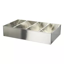 Organizador De Cubiertos Winco Scb-4 4-compartment Acero Zbb