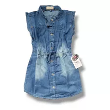 Conjunto Jeans Infantil Menina Short E Blusa Amarrar 2 A 6 8