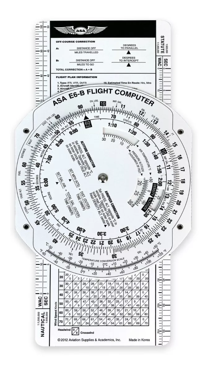 Computador De Vuelo E6-b Flight Computer Asa 