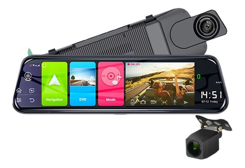 Foto de 10 Pulgadas Coche Espejo Retrovisor Dvr 4g Adas Android Gps