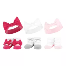 Diademas Y Calcetines Para Bebé Hudson Baby Kit2 6 Piezas