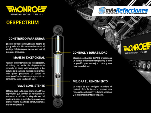 Amortiguador Monroe 71126 Dodge Avenger 2008 2009 2010 Foto 2