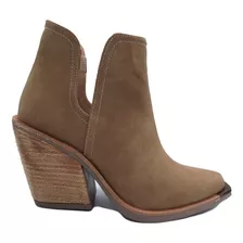 Botas Mujer Texanas Caña Baja Taco Lisas Oro Paco 1005/l