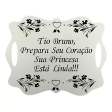 Placa Para Casamento Personalizada Em Mdf 3 Mm Frases