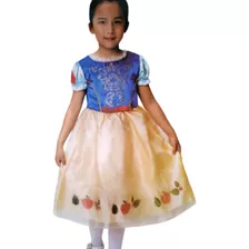 Vestido Branca De Neve Infantil Princesa Disney