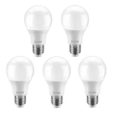 Kit 5 Lâmpadas Led Bulbo 12w 1050 Lúmens Branca A60 Elgin