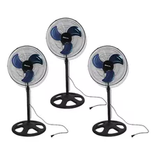 Ventilador De Pedestal 18 PLG 80w 3 Velocidades Paquete 3